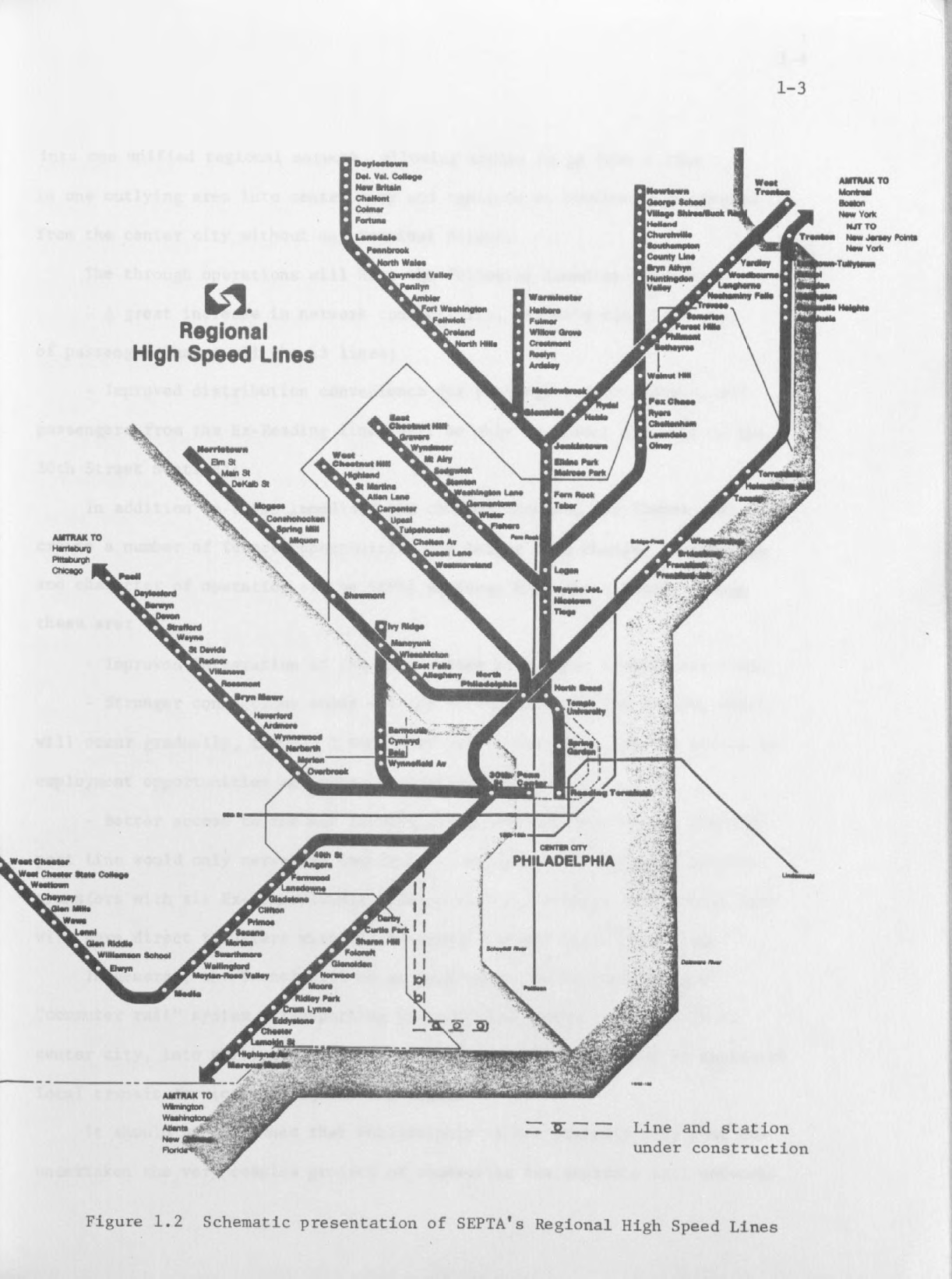 1984 General Operations Plan for the SEPTA Regional High Speed System